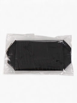 Косметичка ONE COLOR, на молнии, искусственная кожа, чёрная