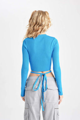 Cool Slim Fit свитер с круглым вырезом - Defacto фото 8