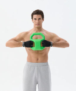 Перчатки для фитнеса STARFIT WG-203, черный/серый  фото 7