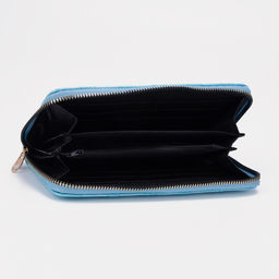 Кошелёк на молнии, цвет голубой - Simaland фото 3