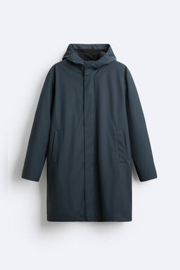 RUBBERISED PARKA WITH HOOD - Zara фото 8