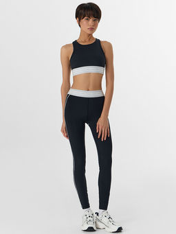 Топ женский спортивный черный