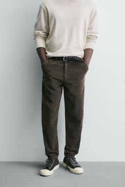 CARROT FIT CORDUROY TROUSERS - Zara фото 15