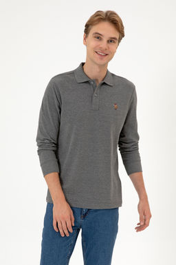 Erkek Antrasit Melanj Basic Sweatshirt Sepette S_rpriz _ndirim - U.s. polo assn фото 3