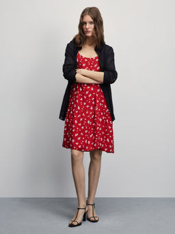 Сарафан мини с цветочным принтом / Zarina  фото 7