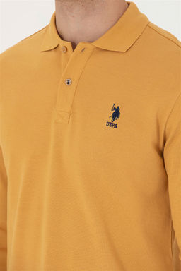 U. S. Polo Assn / Мужской горчичный базовый свитшот - U.s. polo assn фото 7