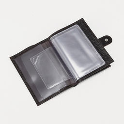 Обложка для автодокументов и паспорта на кнопке, цвет коричневый - Textura фото 3