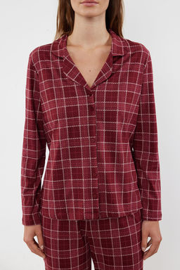 Trendyolmilla Bej %100 Pamuklu Ekoseli Orme Pijama Tak?m? THMAW20PT0266  фото 33