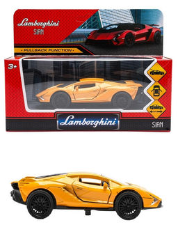 Технопарк. Модель "Lamborghini Sian" 12см, металл, инерц, двери, в кор. арт.2210C0142-R (240)