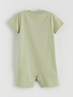 K?sa Kollu Bisiklet Yaka Erkek Bebek Tulum