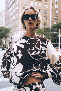 FLORAL PRINTED TOP - Zara фото 11