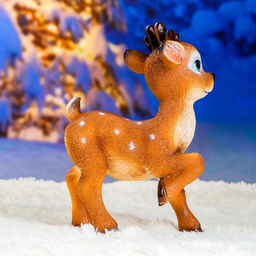 Садовая фигура из полистоуна «Оленёнок Бэйб», 30×12×22 см