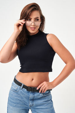 52714 топ укороченный с горлом - Натали фото 36