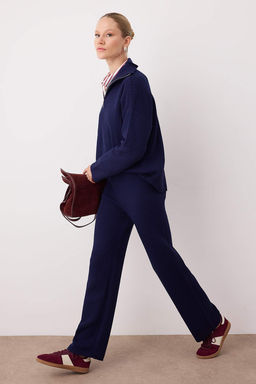 Ekru Basic Fermuarl? Kazak-Pantolon Triko Alt - Ust Tak?m TWOAW26AU00020 - Trendyolmilla фото 6