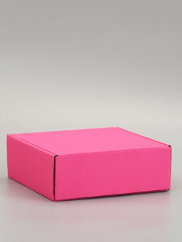 Цена за 2 шт. Коробка самосборная, розовая, для подарков и хранения, 26×24×10 см