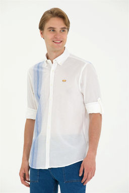 U. S. Polo Assn Мужская белая рубашка с длинным рукавом - U.s. polo assn фото 10