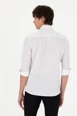 U. S. Polo Assn Мужская темно-синяя рубашка с длинным рукавом - U.s. polo assn фото 12