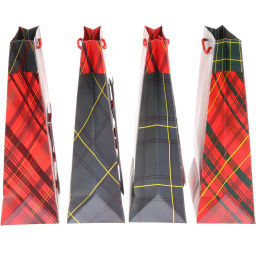 Цена за 12 шт. Пакет подарочный "Новогодний стиль" 26*31*10 см, микс