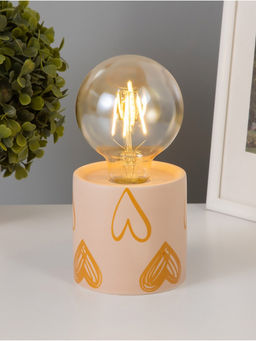 Светильник Цилиндр большие сердца LED 2хАА 8.5?8.5?17 см