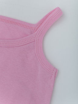 Майка для девочки из рибаны, розовый - Lesi kids фото 2