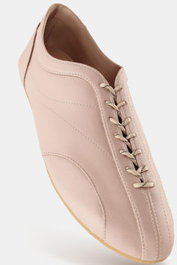 LACE-UP SPORTY BALLET FLATS - Zara фото 7