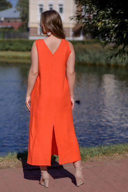 Сарафан платье 100% лен А-силуэт