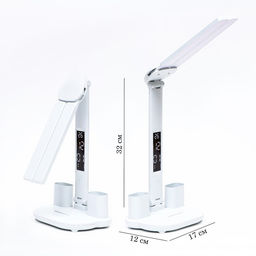 Часы-лампа электронные: календарь, термометр, LED, 3 режима, USB, 32 x 12 x 17 см