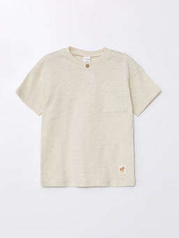 Bisiklet Yaka K?sa Kollu Bask?l? Erkek Bebek Ti??rt