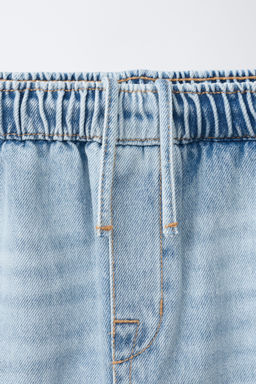 BERMUDA DENIM BARREL / Azul medio