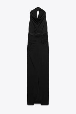 LONG HALTER DRESS WITH OPEN BACK - Zara фото 23