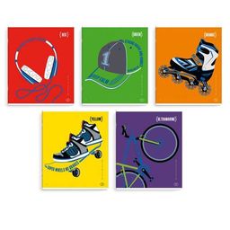 Тетрадь 48 л. арт. 49548/5 ТВОИ ПРАВИЛА /А5+, вн.блок - клетка, белый офсет, мягкий переплёт (2 скобы), облож.- мелованный картон 190 г/м2, конгрев + тиснение фольгой,