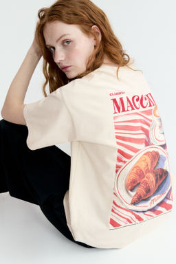 Camiseta oversize con motivo estampado - H&m фото 15