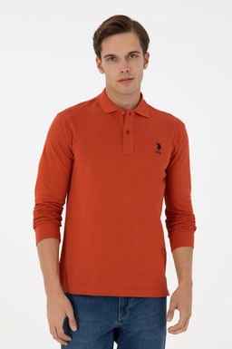 Erkek Kiremit Basic Sweatshirt