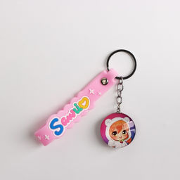 Брелок для ключей детский аниме «Девочка-медвежонок», 3.5×14 см
