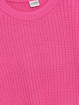 Bisiklet Yaka Uzun Kollu K?z ?ocuk Triko Kazak - Waikiki фото 2