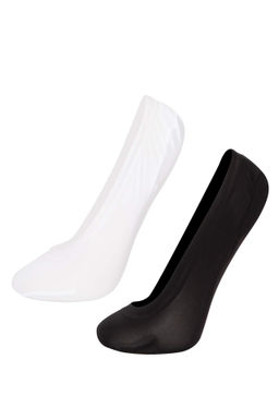 Kad?n Lazer Kesim 2li Microfiber Babet Corap - Defacto фото 3