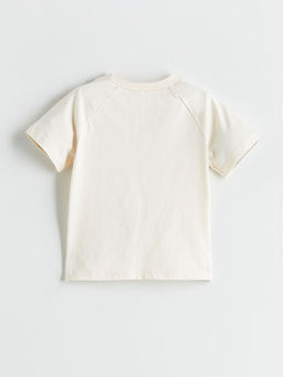 Bask?l? Erkek Bebek Ti??rt ve ?ort 2li