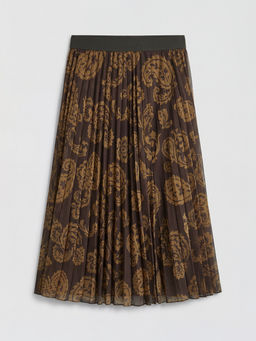 Beli Lastikli Desenli Pileli ?ifon Etek