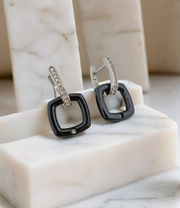 Серьги с керамикой