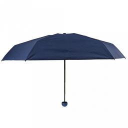 Зонт-мини механический Палитра UPF50+ ткань эпонж (полиэстер) + черное УФ-покрытие, 6 лучей, д/купола 90см, 5 сложений, 18см в сложенном виде, механизм против ветра, ручка с покрытием soft-touch, цвет синий, 218гр (Китай) - Домашняя Мода фото 2
