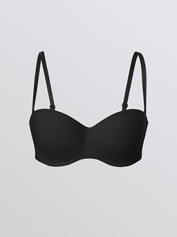 Balenli Dolgusuz D?z Straplez S?tyen 2li