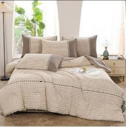 КПБ с одеялом простыней и наволочками KOLOCO 33-84 БЕЖЕВЫЙ