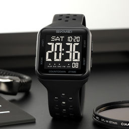 Часы наручные Skmei мужские электронные спортивные 2440black