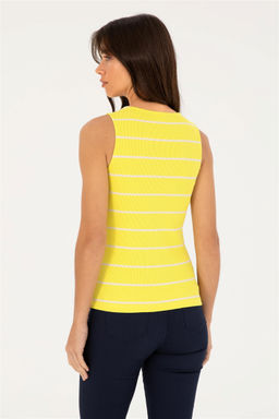 U. S. Polo Assn / Женская неоново-желтая футболка с круглым вырезом - U.s. polo assn фото 5