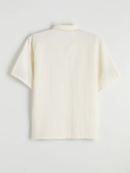 Regular Fit K?sa Kollu M?slin Erkek G?mlek