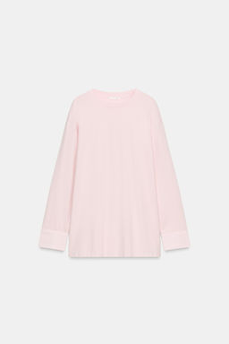 CAMISETA COMBINADA MANGA LARGA / Rosa - Zara фото 8