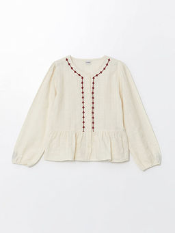 Bisiklet Yaka K?z ?ocuk G?mlek