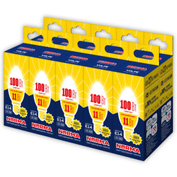 LED-C37-11W/WW/E14/FR/NR Набор из 10штук Лампа светодиодная. Форма "свеча", матовая. Серия Norma. Теплый белый свет (3000K). Картон. ТМ Volpe