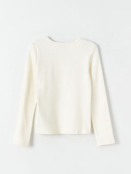 Bisiklet Yaka K?z ?ocuk Ti??rt - Waikiki фото 2