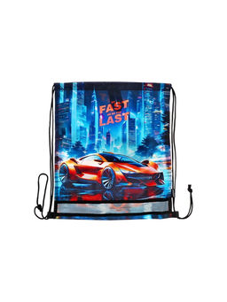 Мешок для обуви deVENTE на шнурке, с сеткой, принтом, размер 47×1×40 см, разноцветный